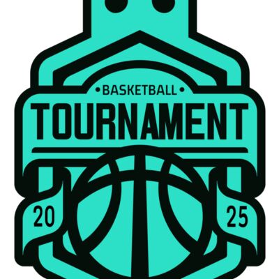 Tournament Basketball logo template 03 Miniatura