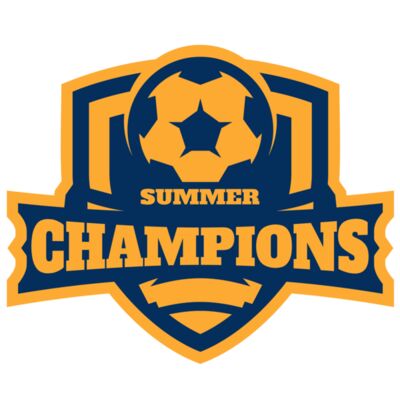 Champions Summer Soccer logo template Miniatura