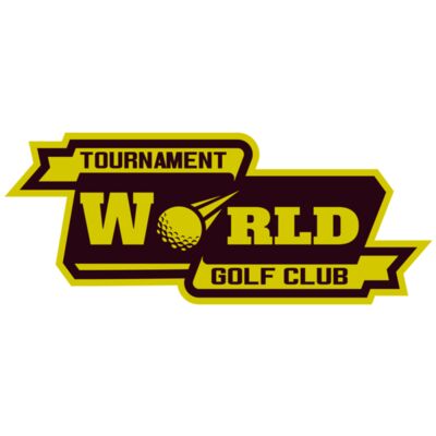World Tournament Golf club logo template Miniatura