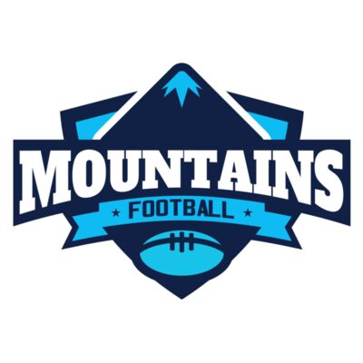 Mountains Football logo template Miniatura