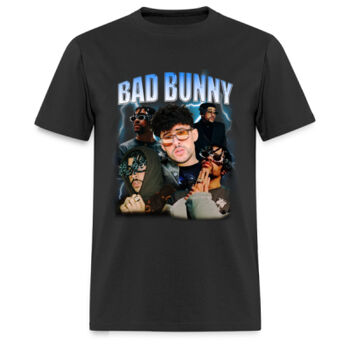 BAD BUNNY - Playera Caballero: Algodón Estándar Miniatura