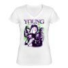 Playera Dama: Algodón Peinado Cuello V Miniatura