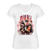 Playera Dama: Algodón Peinado Cuello V Miniatura