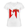 Playera Dama: Algodón Peinado Cuello V Miniatura