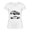 Playera Dama: Algodón Peinado Cuello V Miniatura
