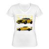 Playera Dama: Algodón Peinado Cuello V Miniatura
