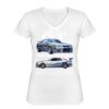 Playera Dama: Algodón Peinado Cuello V Miniatura