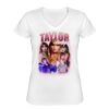 Playera Dama: Algodón Peinado Cuello V Miniatura
