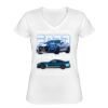 Playera Dama: Algodón Peinado Cuello V Miniatura