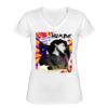 Playera Dama: Algodón Peinado Cuello V Miniatura