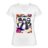 Playera Dama: Algodón Peinado Cuello V Miniatura