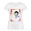 Playera Dama: Algodón Peinado Cuello V Miniatura