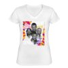 Playera Dama: Algodón Peinado Cuello V Miniatura