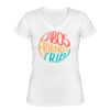 Playera Dama: Algodón Peinado Cuello V Miniatura