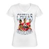 Playera Dama: Algodón Peinado Cuello V Miniatura