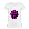Playera Dama: Algodón Peinado Cuello V Miniatura